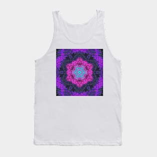 Weave Mandala Pink Purple and Blue Tank Top